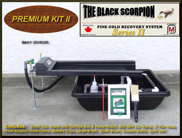 Black Scorpion Fine Gold Recovery Table - Kit D